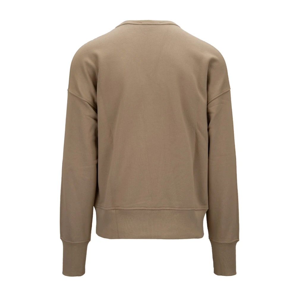 alexander mcqueen Heren Pullover Sweatshirt met Geborduurd Logo Brown Heren