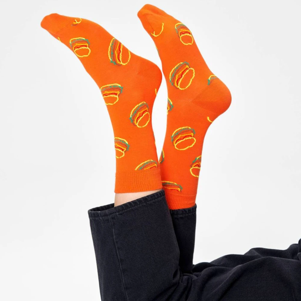 Happy Socks Lunchtijd Shapewear Sokken Orange Heren