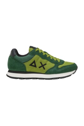 green-suede-nylon-casual-sneaker