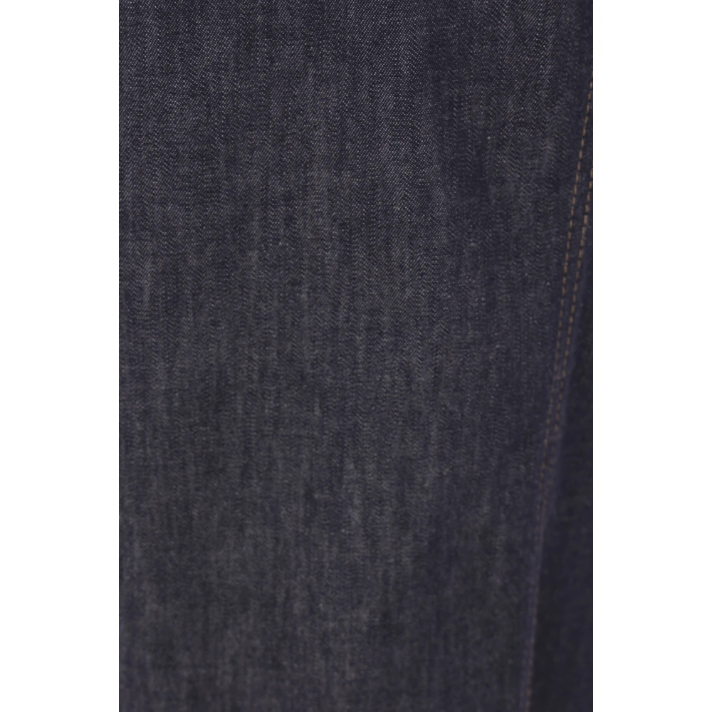 BRUNELLO CUCINELLI Blauwe Baggy Jeans Elastische Taille Blue Dames
