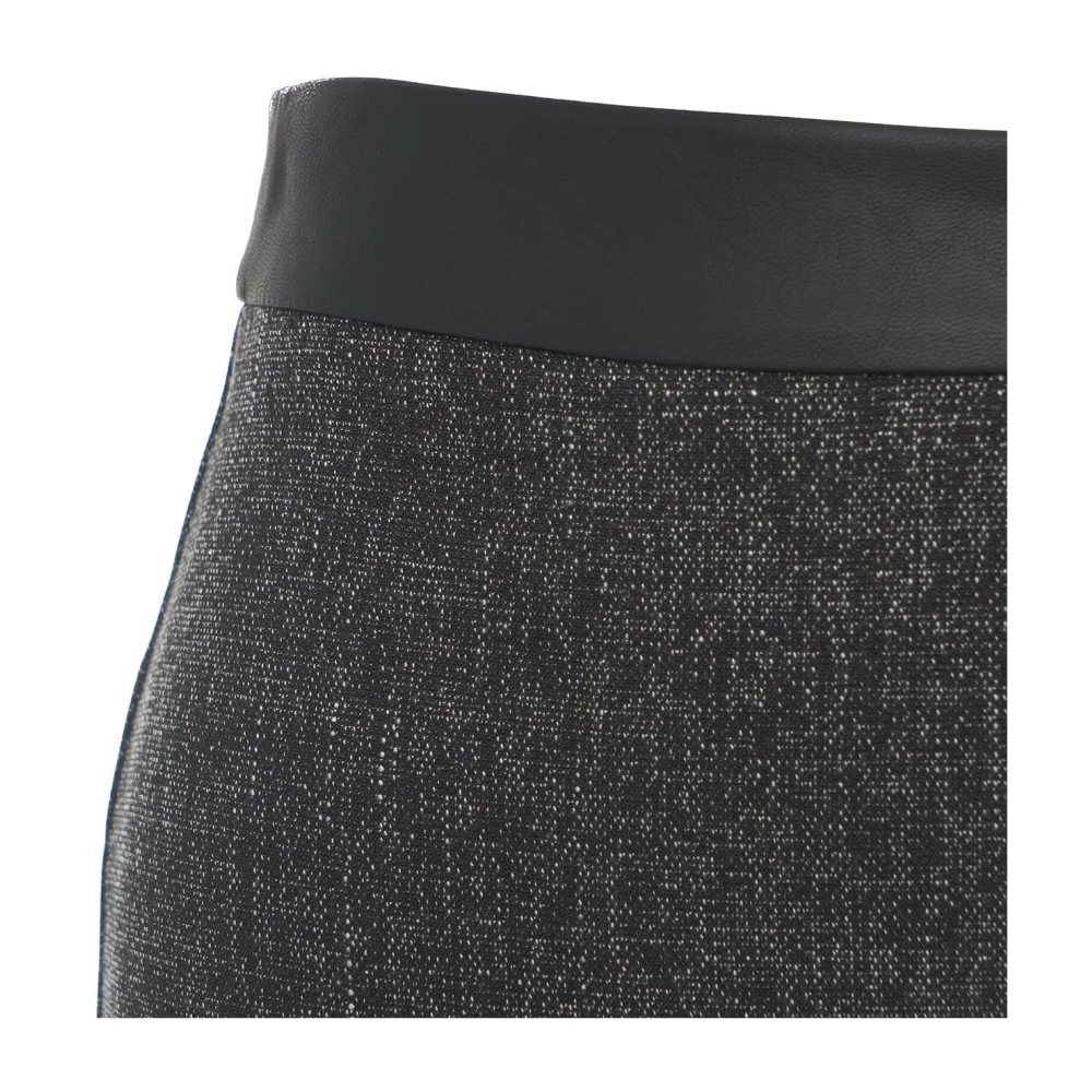 Kaos Zwarte Geplooide Minirok Black Dames