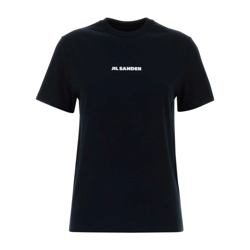 Jil Sander Women's Black Cotton Crew-Neck T-Shirt - T-Shirts - Xs - Tops