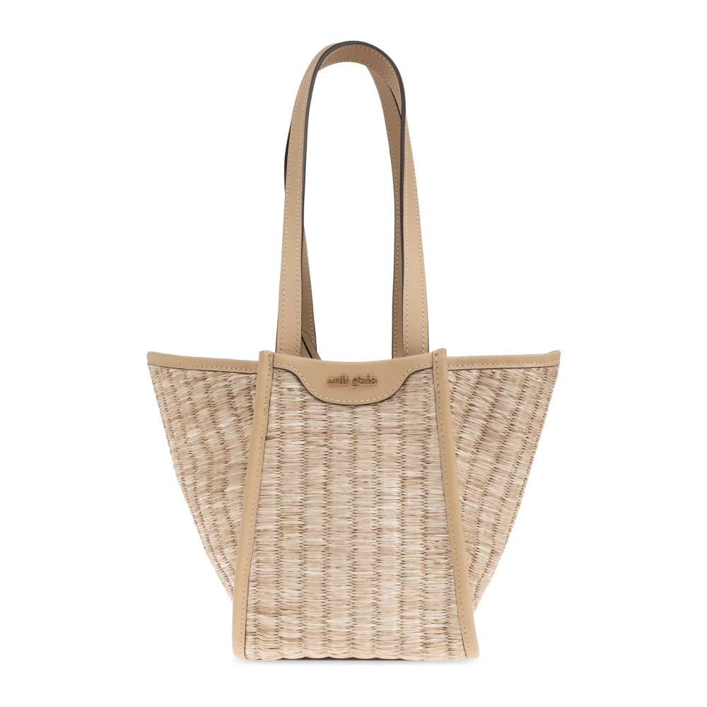 Cult Gaia Saddie Kleine Handtas Beige Dames