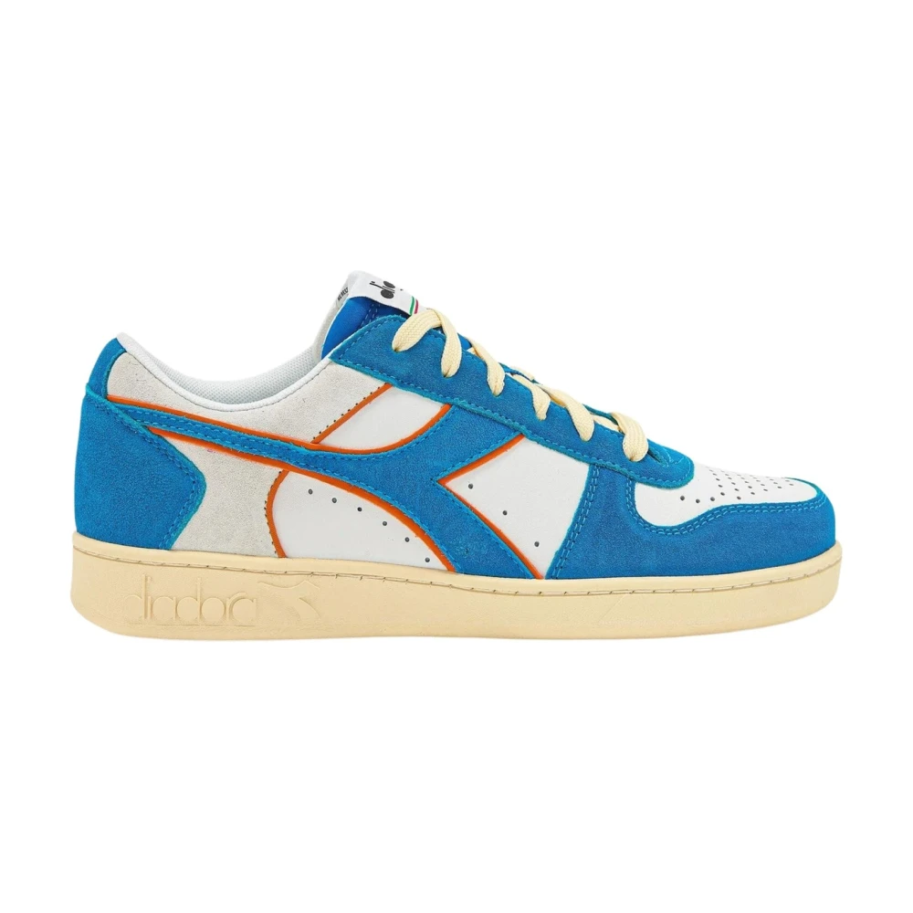 Diadora Men's Blue Magic Basket Low Suede Trainers - Sneakers - 11 Uk - Shoes