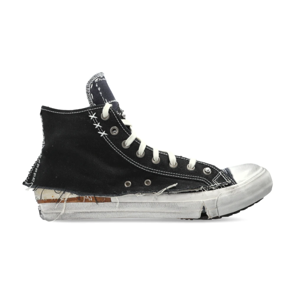 Maison Margiela High-top Sneakers met Distressed Effect Heren Schoenen Zwart