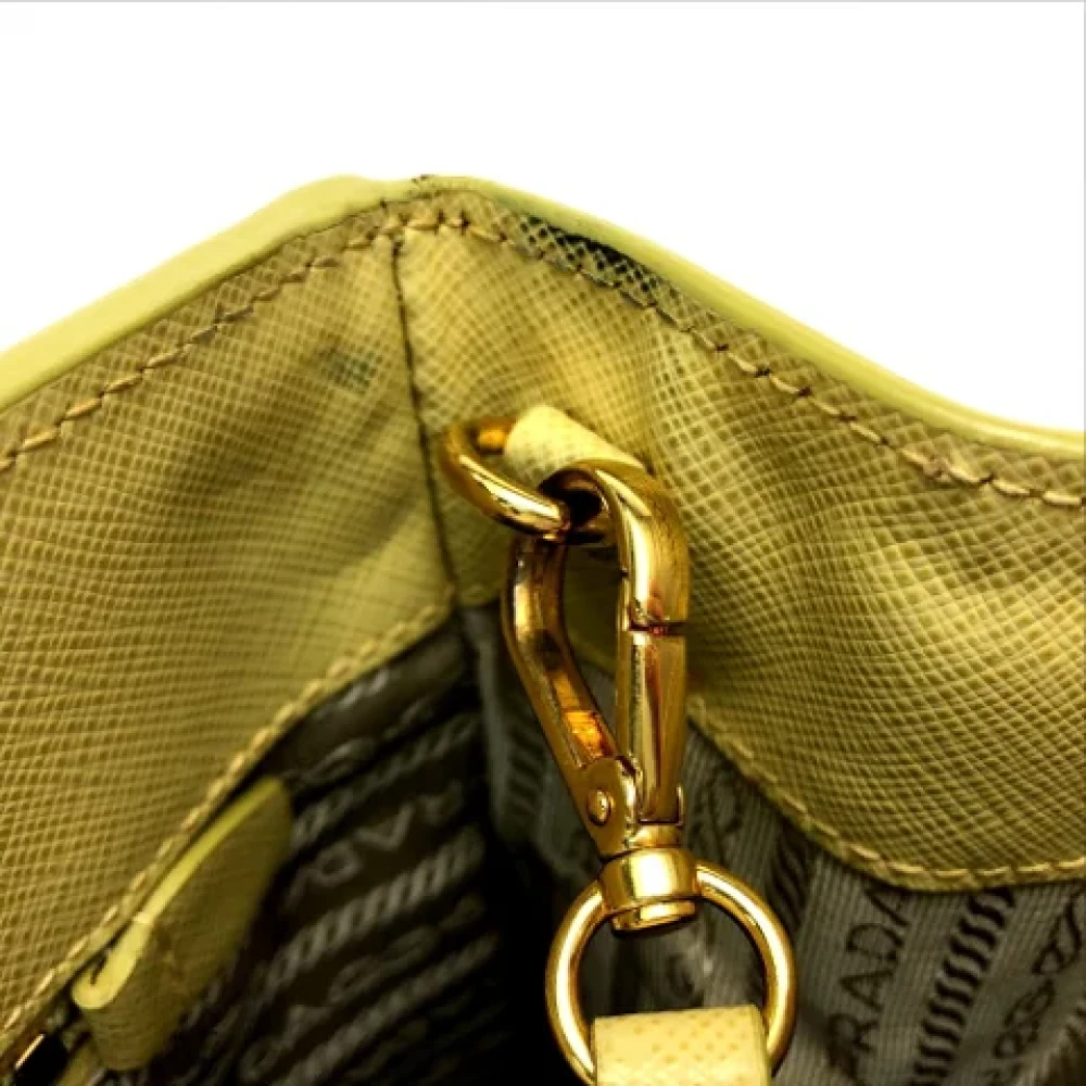Prada Vintage Pre-owned Leather prada-bags Yellow Dames