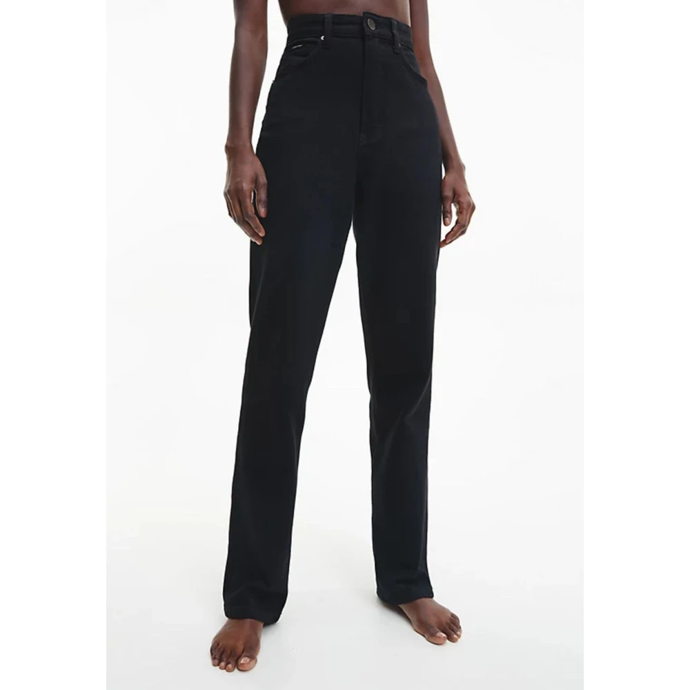 Calvin Klein Dames Straight Leg Jeans Black Dames