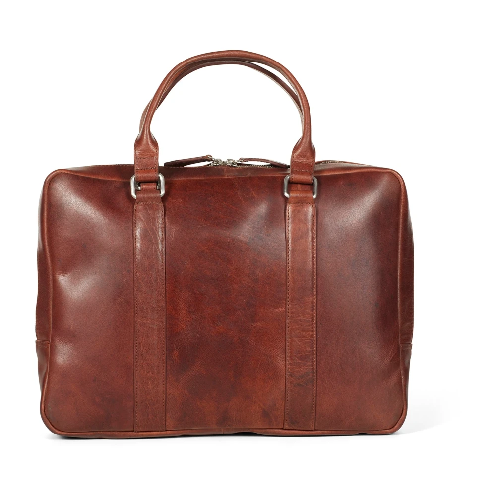 Howard London Leopold Bruine Laptoptas Brown Heren
