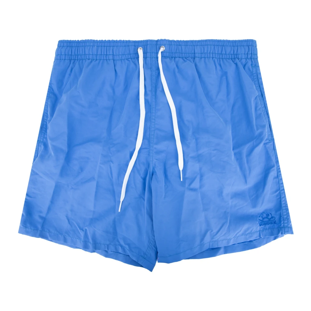 Sundek Men's Blue Swim Shorts Elastic Waist
