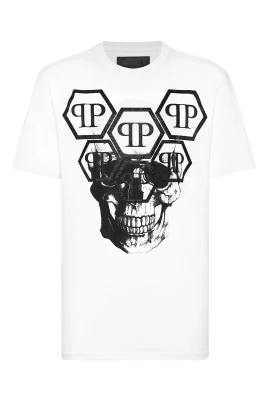 T-shirt Round Neck SS Stones Skull