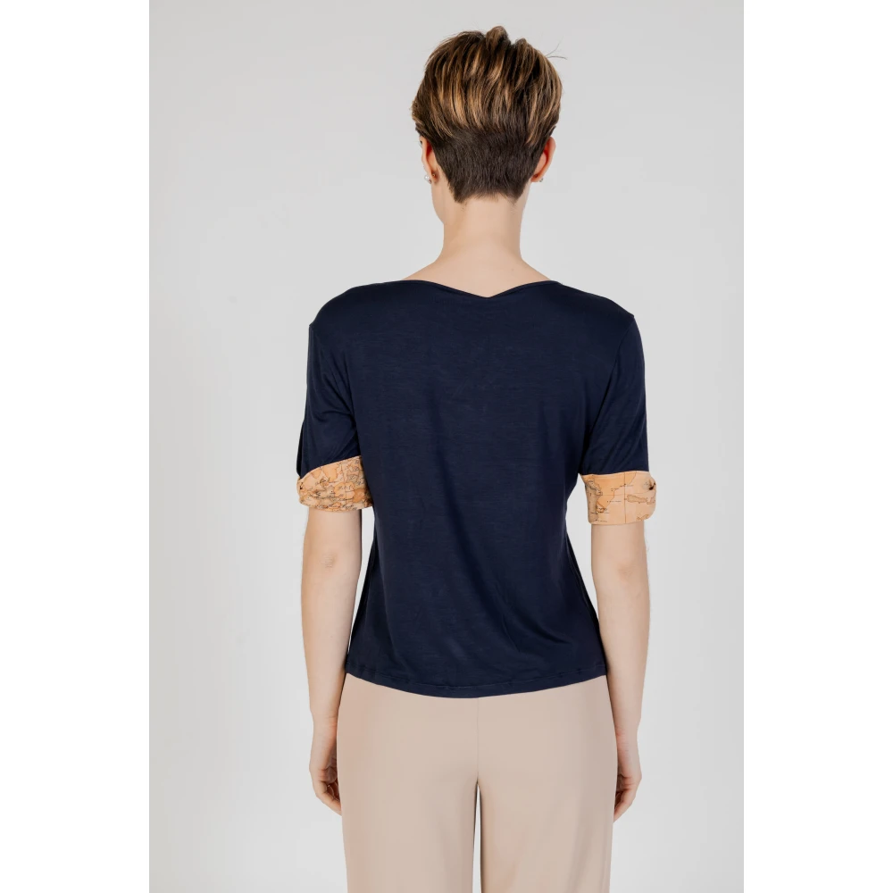 Alviero Martini 1a Classe Blauw T-shirt met korte mouwen voor vrouwen Blue Dames