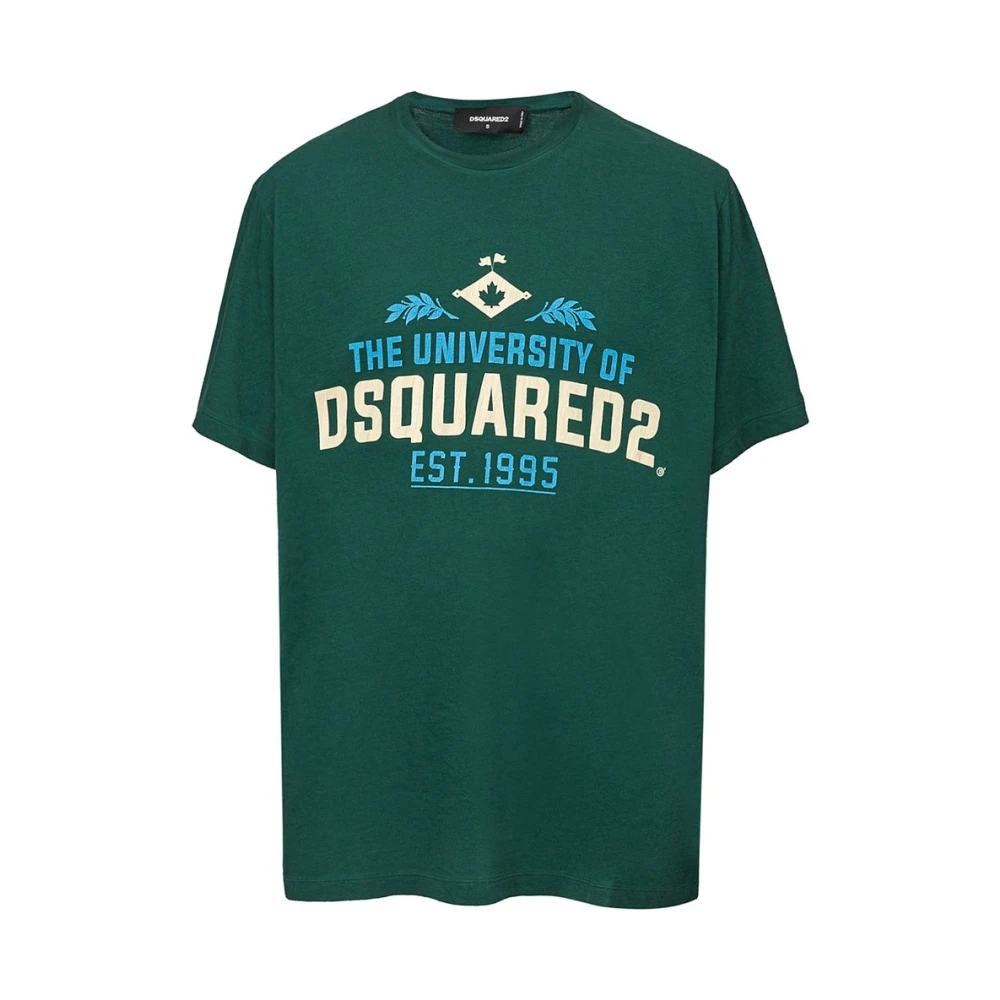 Dsquared2 Cotton T-Shirt - Male - T-Shirts - Green - S - Tops - Image 3