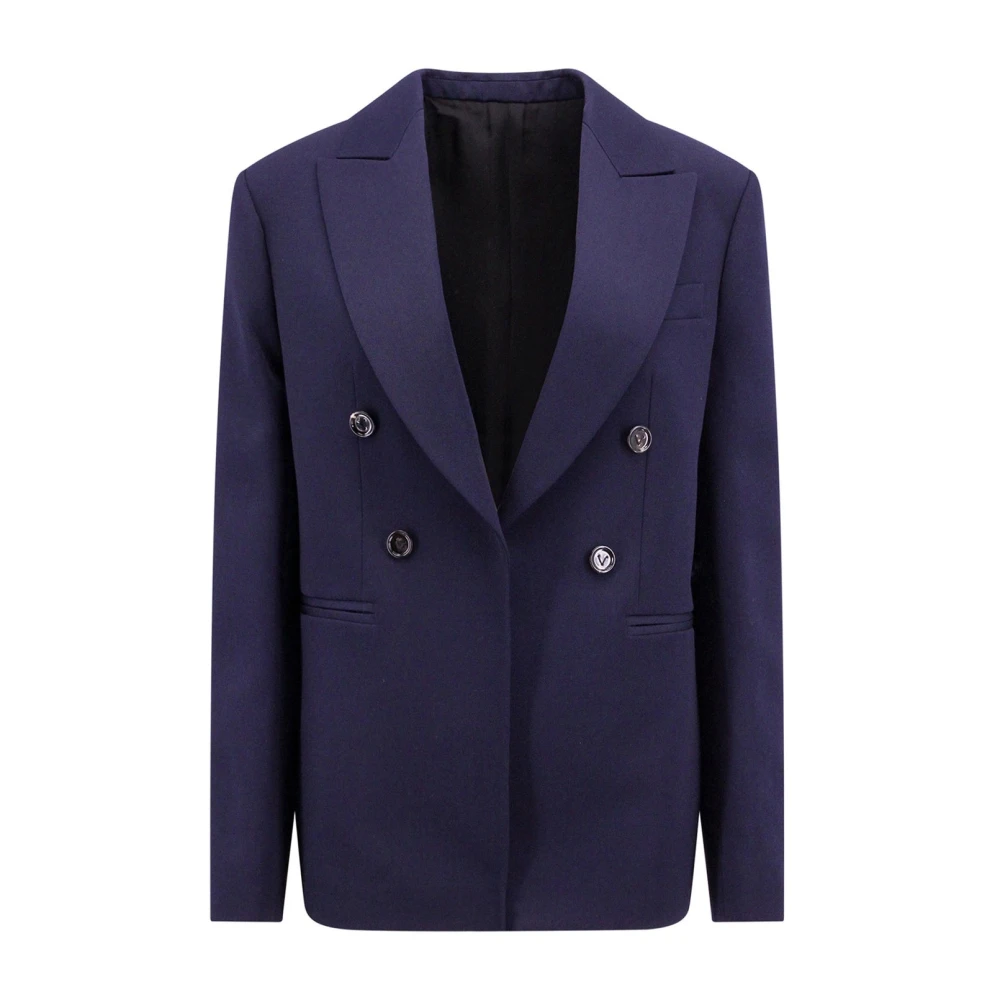Bottega Veneta Blauwe Wol Blazer Aw22 Dames Blue Dames