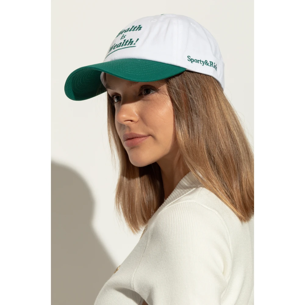 Sporty & Rich Pet met klep White Unisex