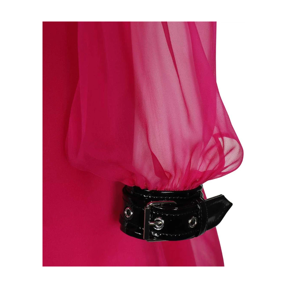 Moschino Zijden mini-jurk met bijpassende onderjurk Pink Dames