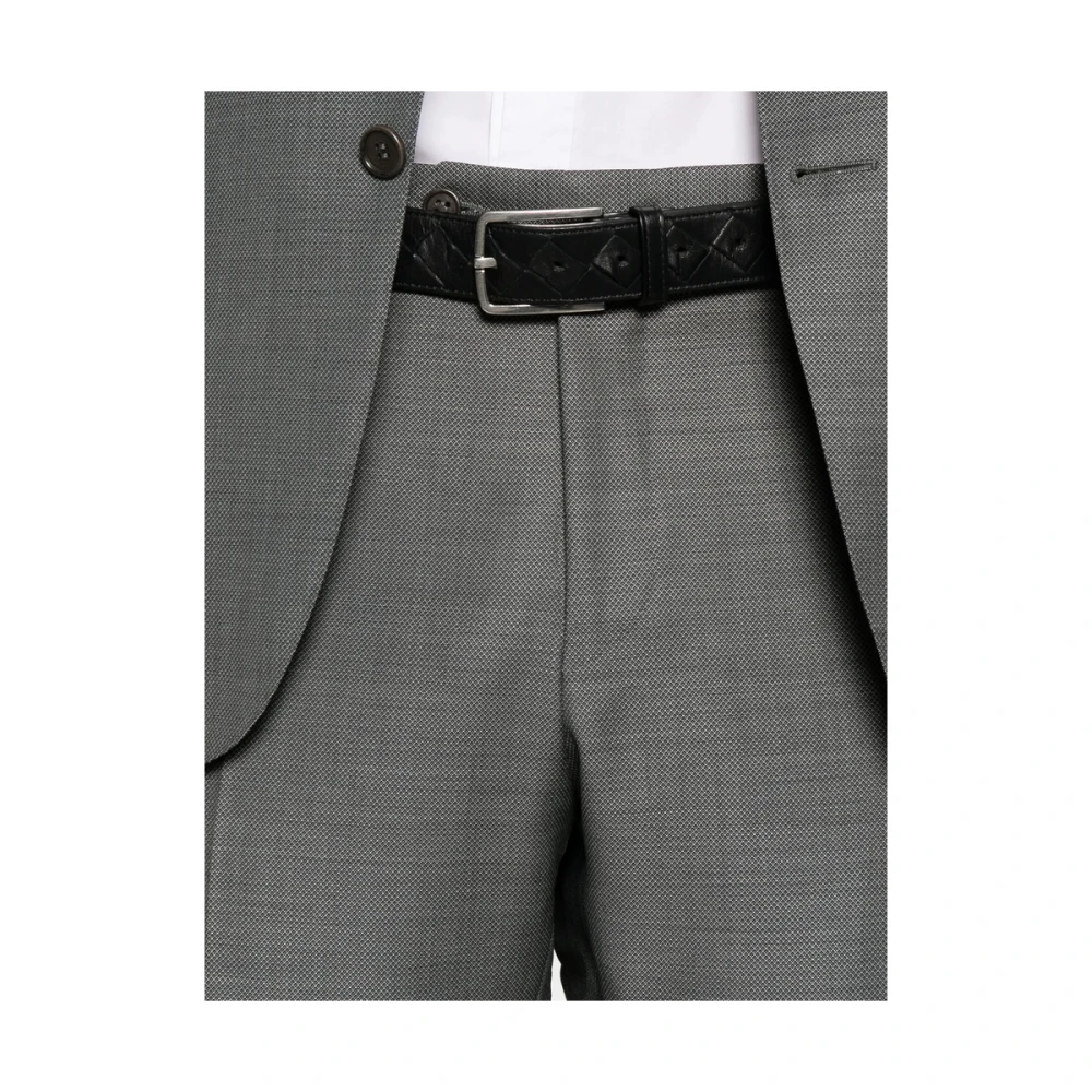 Canali Grijs pak met voorknoopsluiting Gray Heren