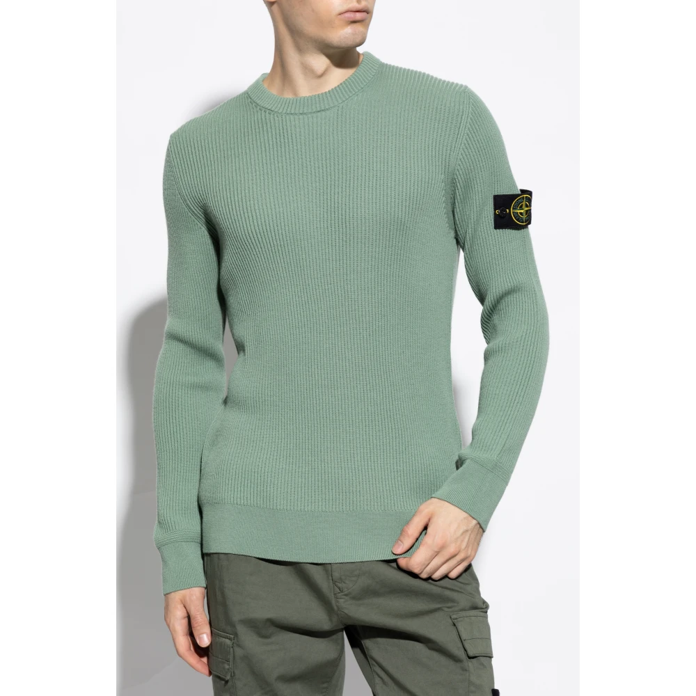 Stone Island Wollen trui Green Heren