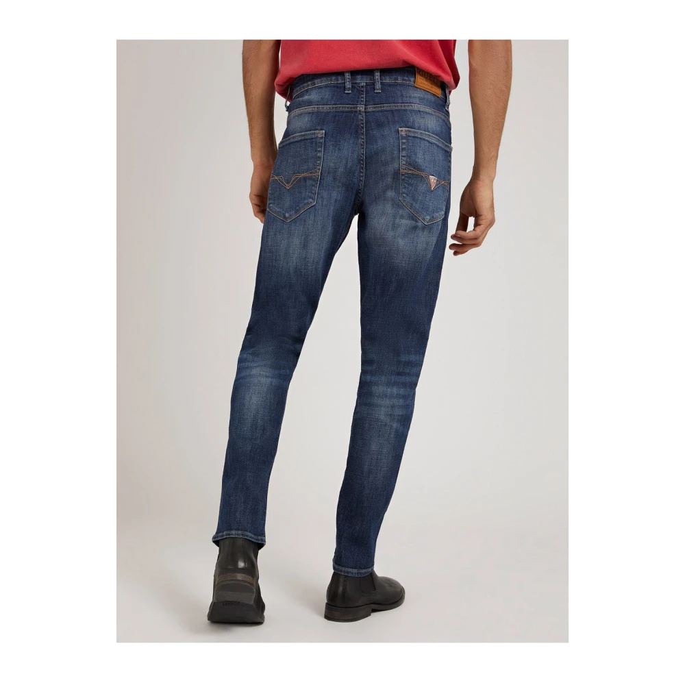 Guess Blauwe Tapered Jeans Blue Heren