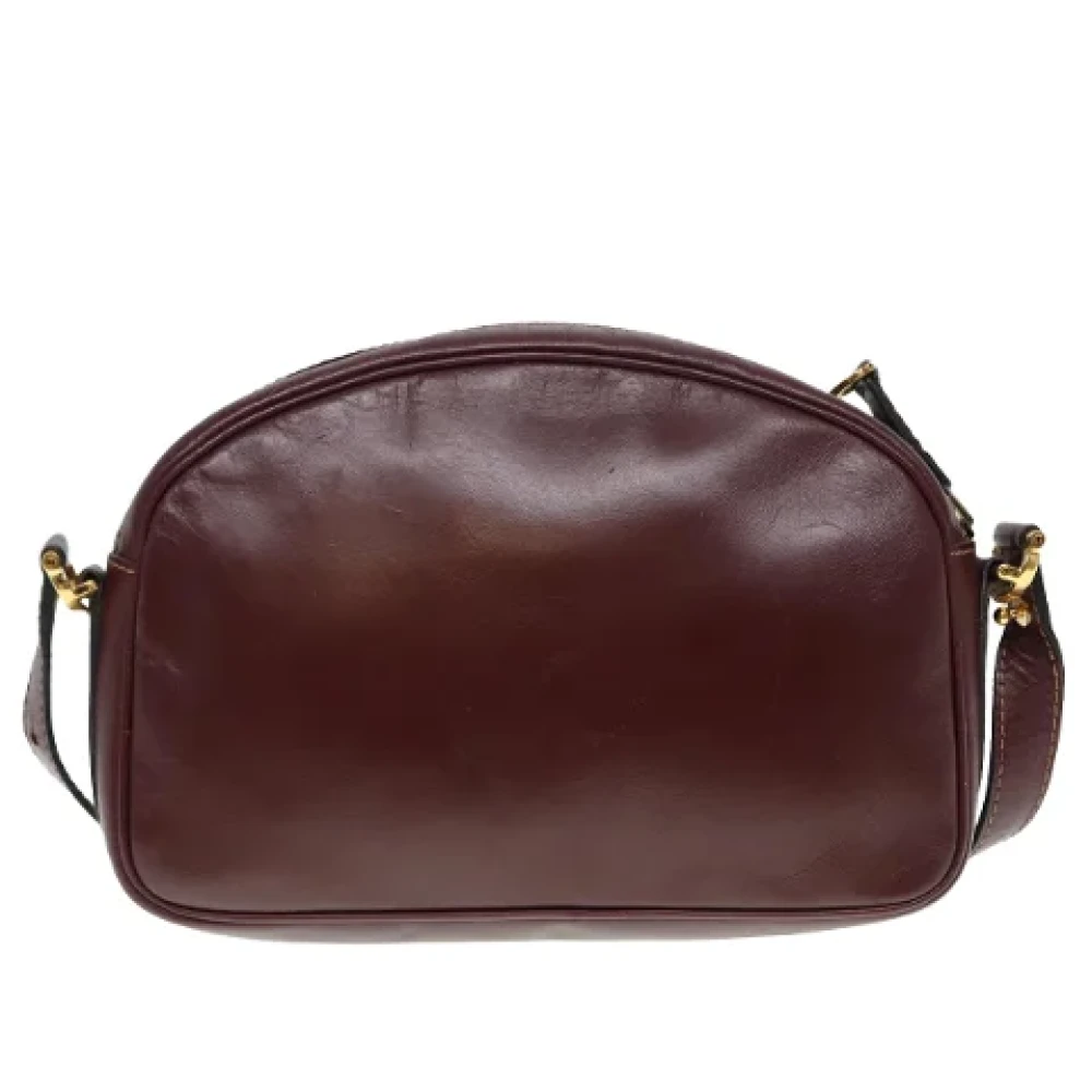 Cartier Vintage Pre-owned Leather shoulder-bags Red Dames