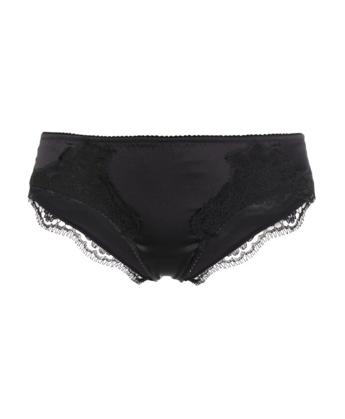 black-lace-trim-beachwear-satin