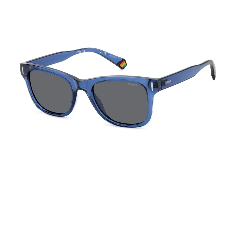 Polaroid Unisex Blue Sunglasses, 51 Mm, Square Frame Polarized Sunglasses