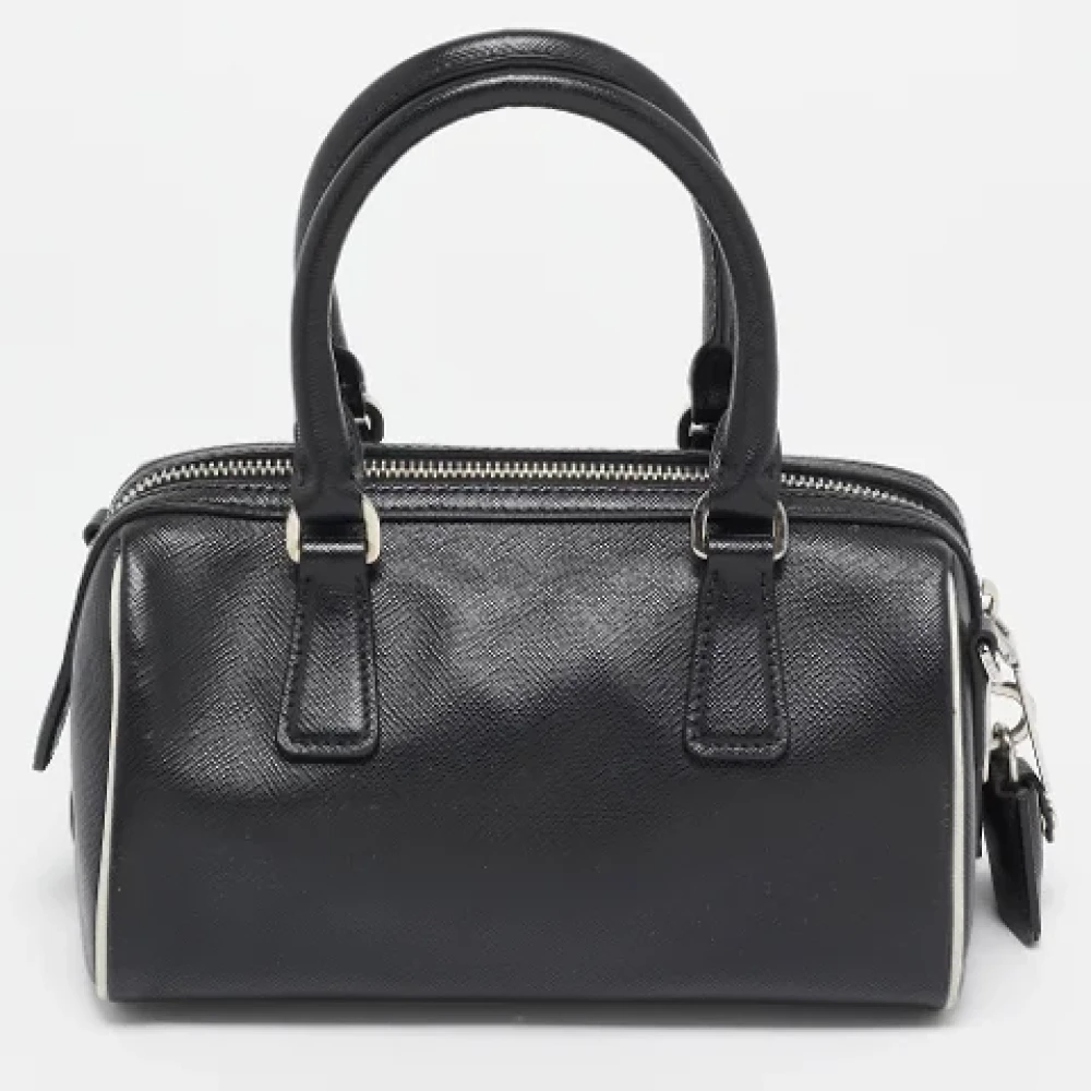 Prada Vintage Pre-owned Leather prada-bags Black Dames