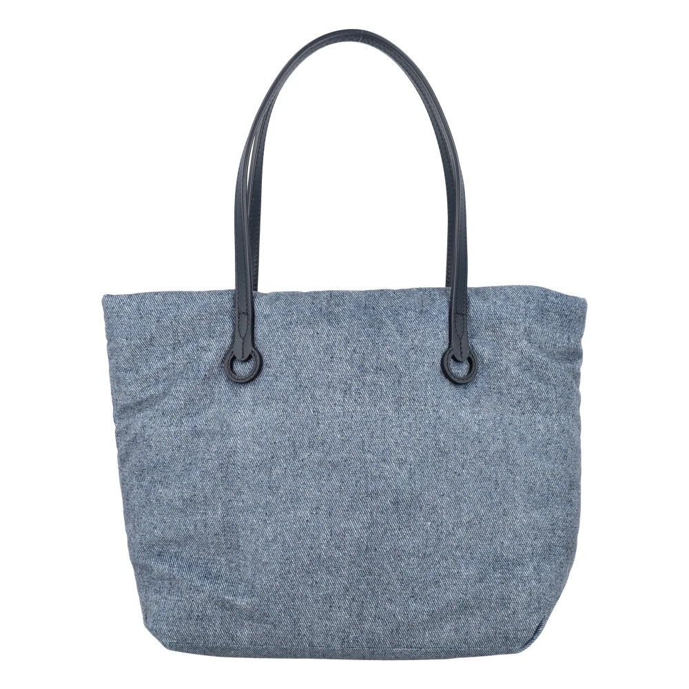 JW Anderson Blauwe Anker Denim Tote Tas Blue Unisex