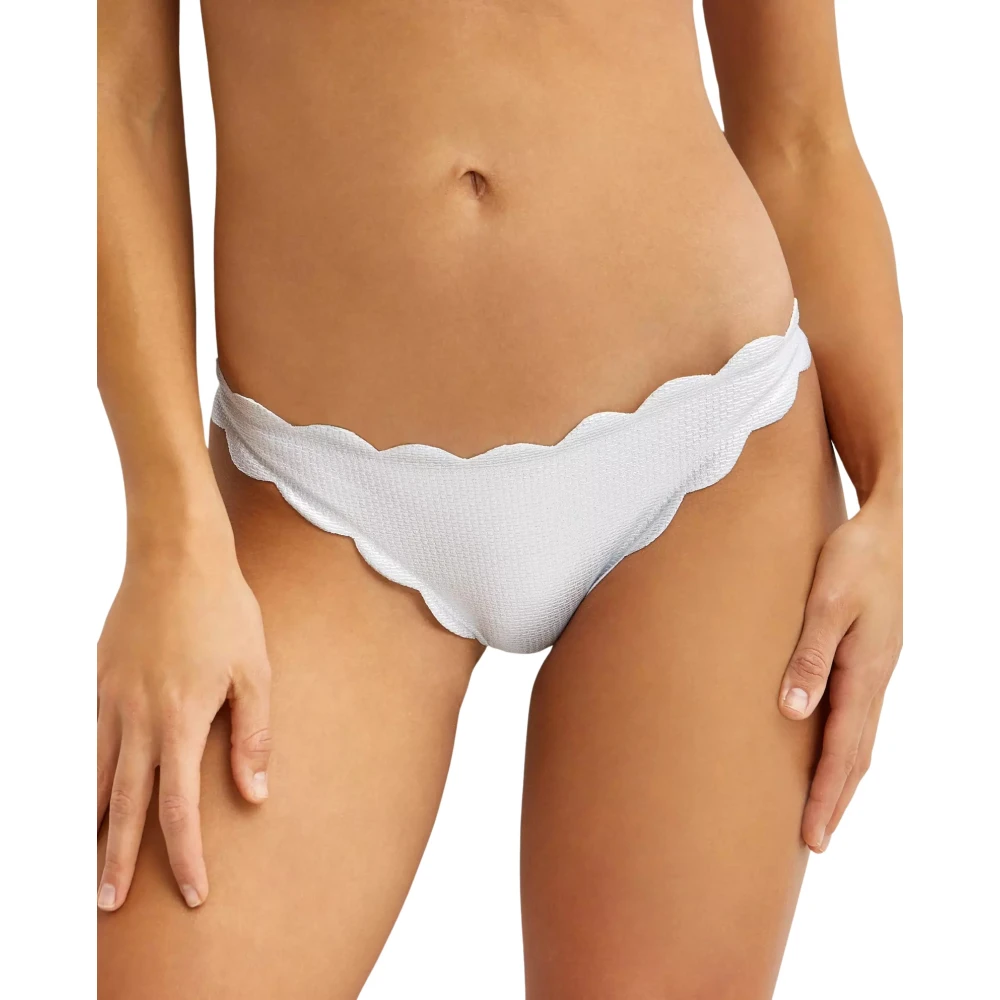 Marysia Zilveren Bikini Onderkant Antibes Stijl White Dames