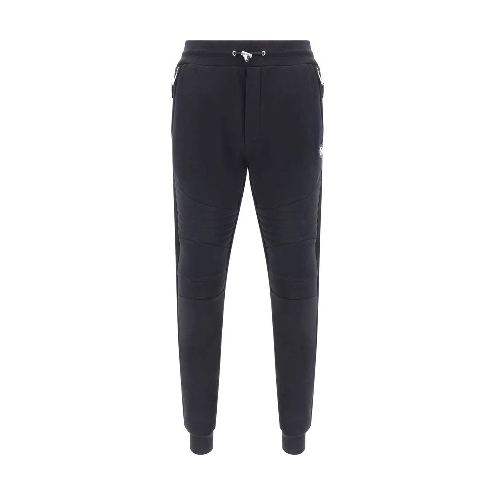 Philipp Plein Katoenen Jogger Sweatpants met Paneelontwerp Black Heren