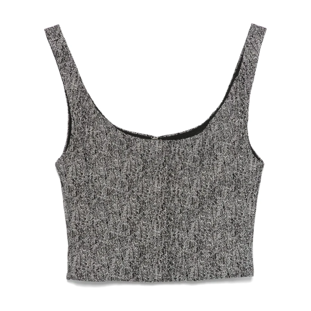 Staud Visgraat Mouwloze Top met U-Hals Multicolor Dames