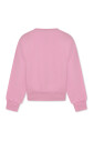 sweatshirt-en-coton-polaire-rose-avec-logo-vert