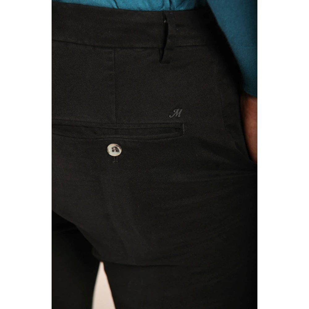 Mason's Milano Style Chino Broek Extra Slim Fit Black Heren