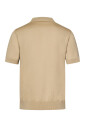 polo-beige-a-manches-courtes-coupe-moderne