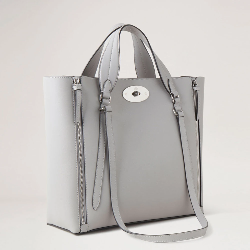 Mulberry Lichtgrijze Rits Tote Tas Gray Dames