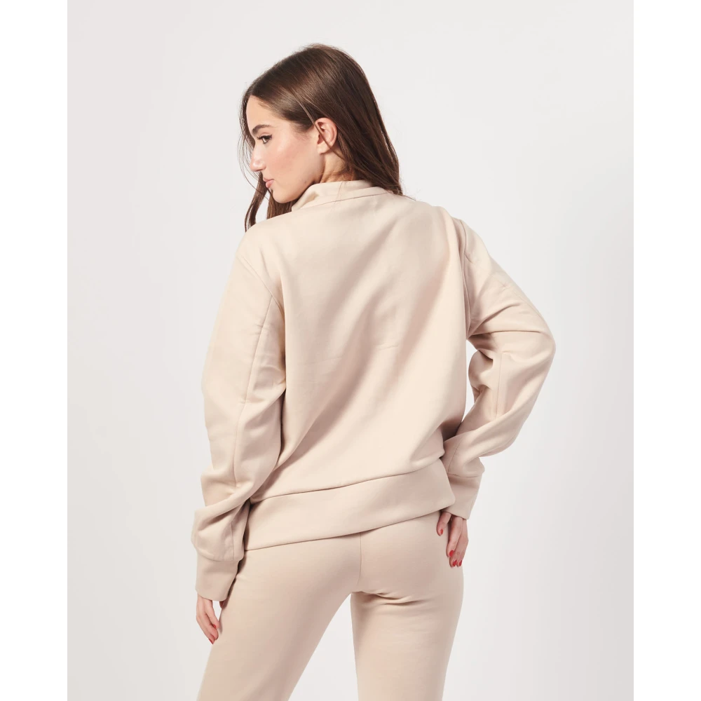 K-way Roze Korte Rits Sweater Alara Pink Dames