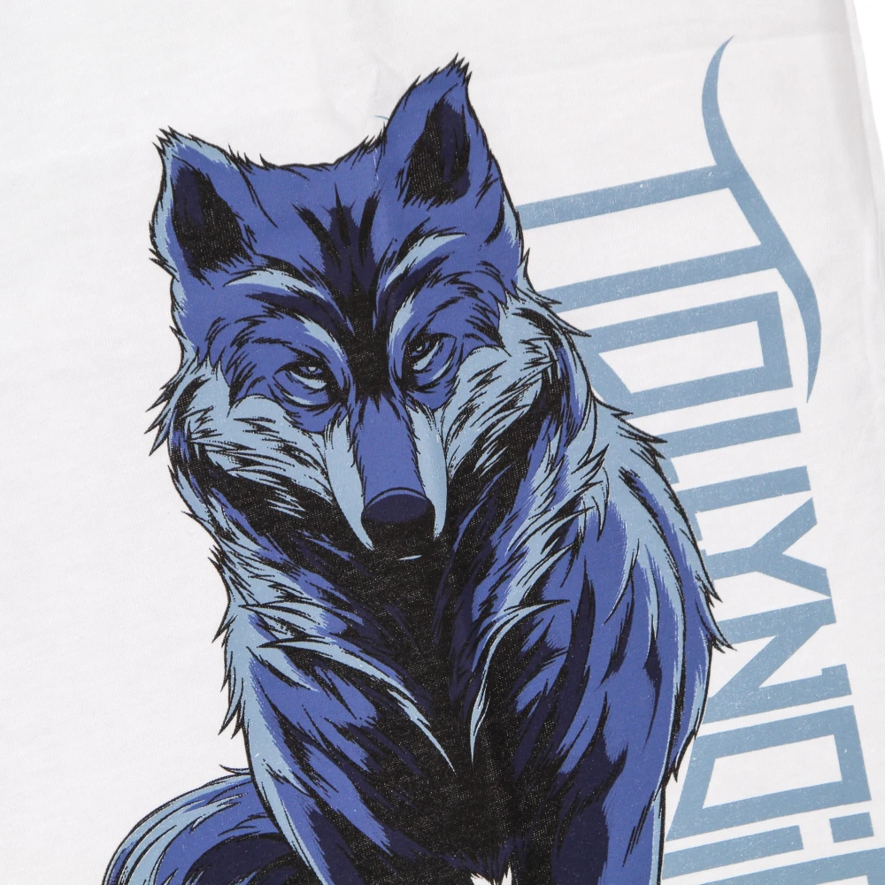 Dolly Noire Wolf Tee Wit Korte Mouw T-shirt White Heren