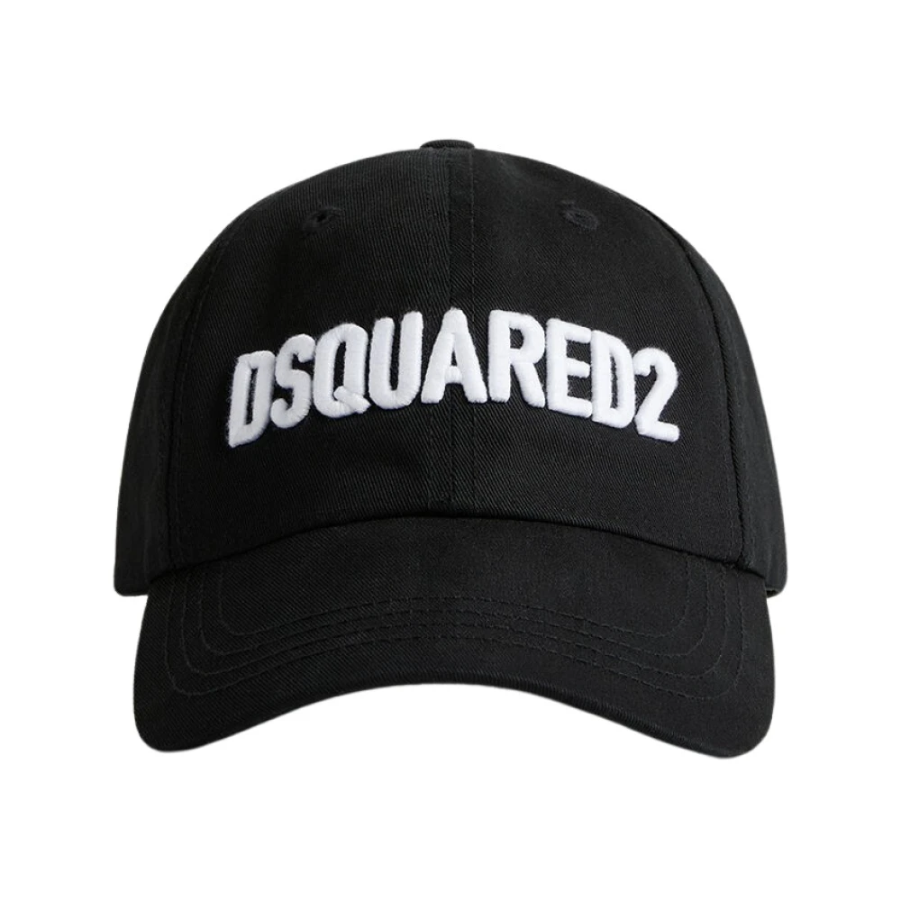 Dsquared2 Men's Black Hats & Caps, One Size, Cap