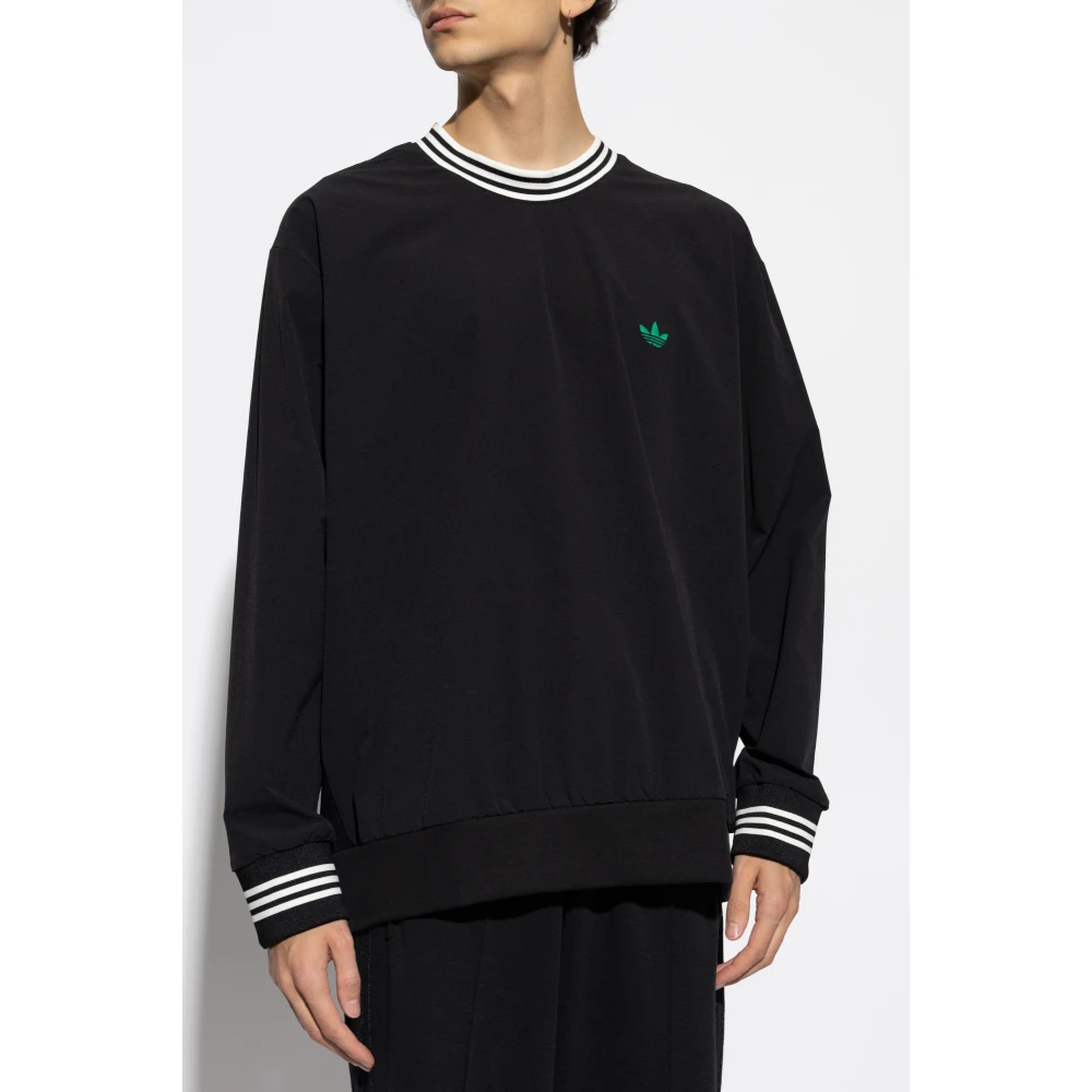 adidas Originals Sweatshirt met logo uit de The Rolling Links collectie Black Heren