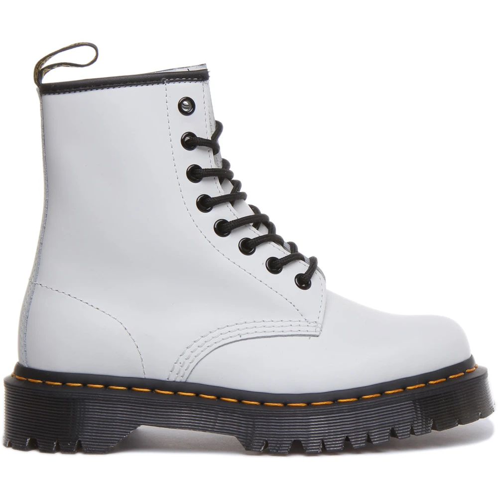 Dr. Martens White Lace-Up Boots, Female, 7 Uk, Bex Lace-Up Boots