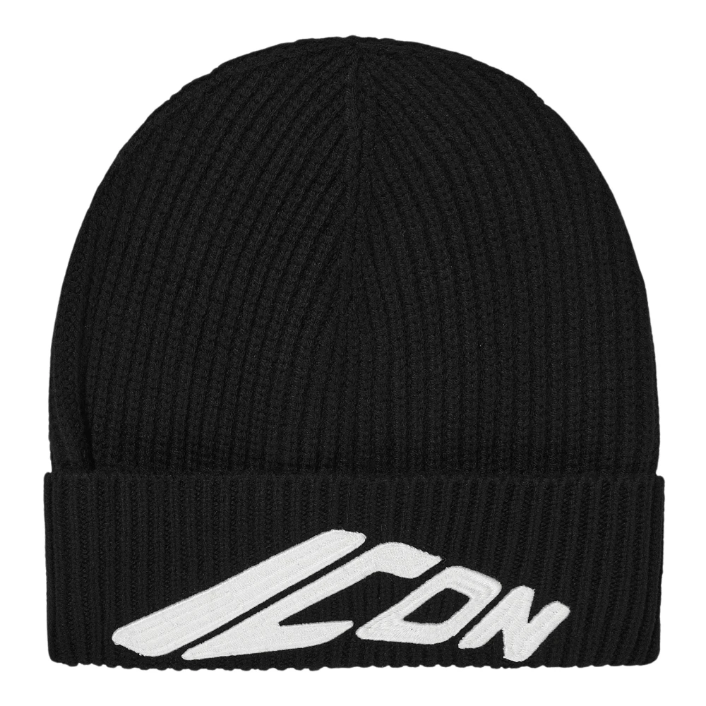 Dsquared2 Unisex Black Icon Beanie Hat In