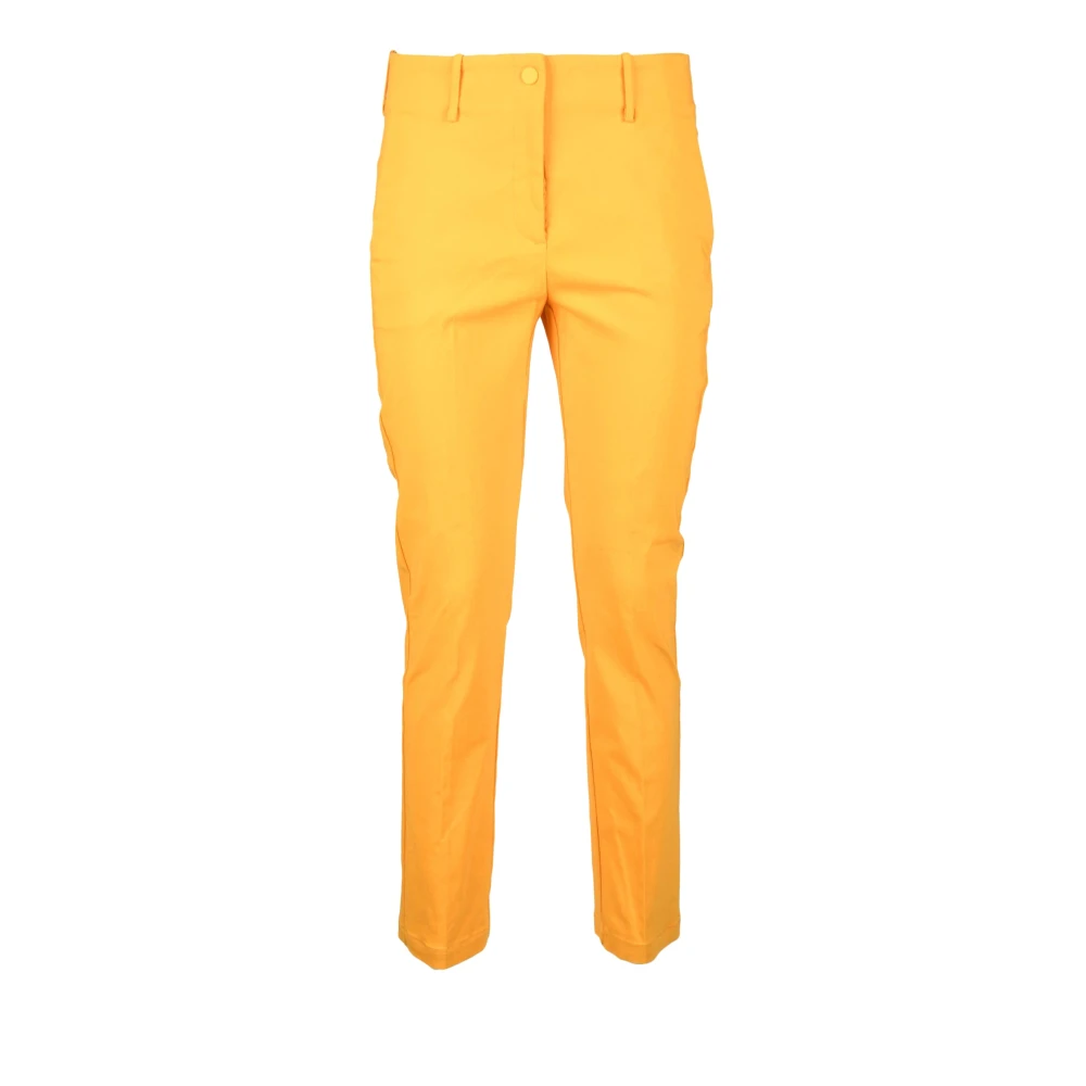 Liviana Conti Elegante Viscose Blend Broek Yellow Dames