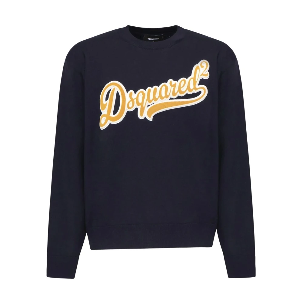Dsquared2 Blue Jumpers - Male - Sweatshirts - M - Sweatshirts & Hoodies