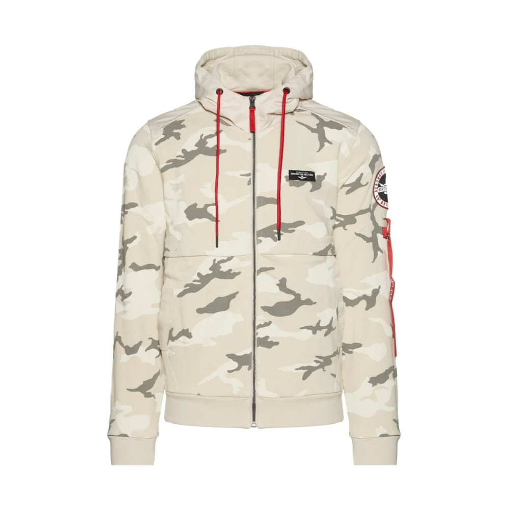 aeronautica militare Antarctica Speciale Editie Fleece White Heren