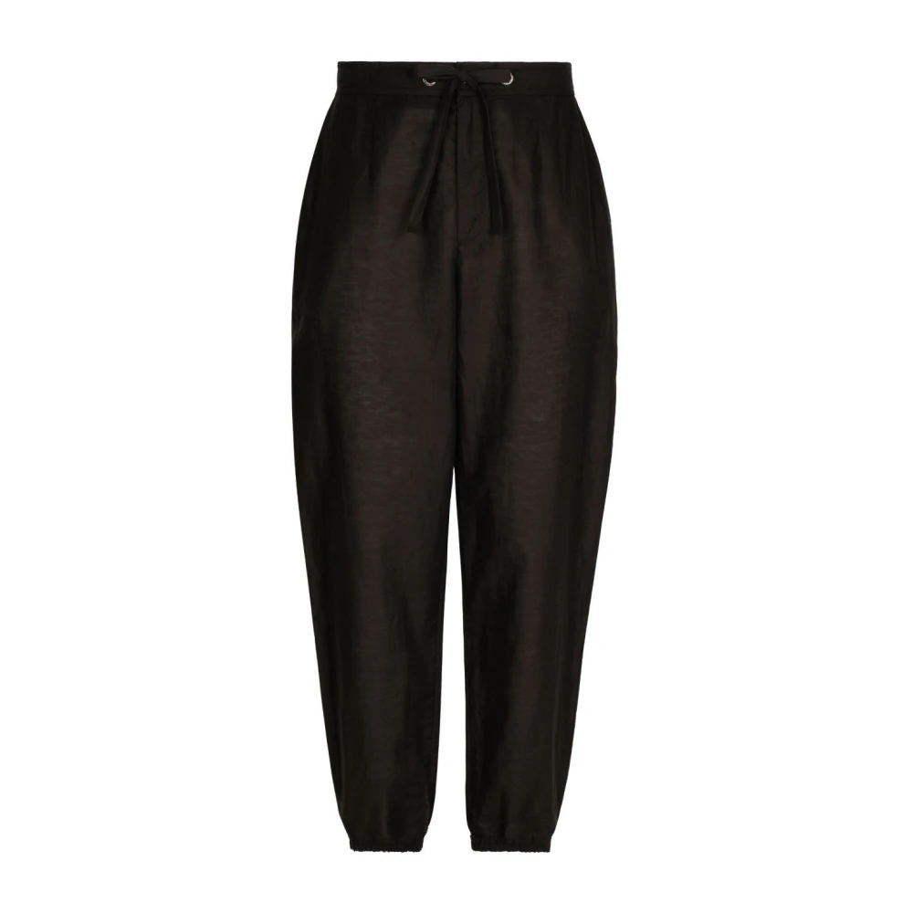 Dolce & Gabbana Stijlvolle zwarte sweatpants voor heren Black Heren