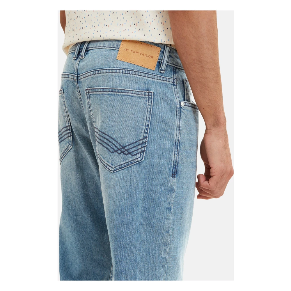 Tom Tailor Klassieke Straight Jeans met 5-Pocket Stijl Blue Heren