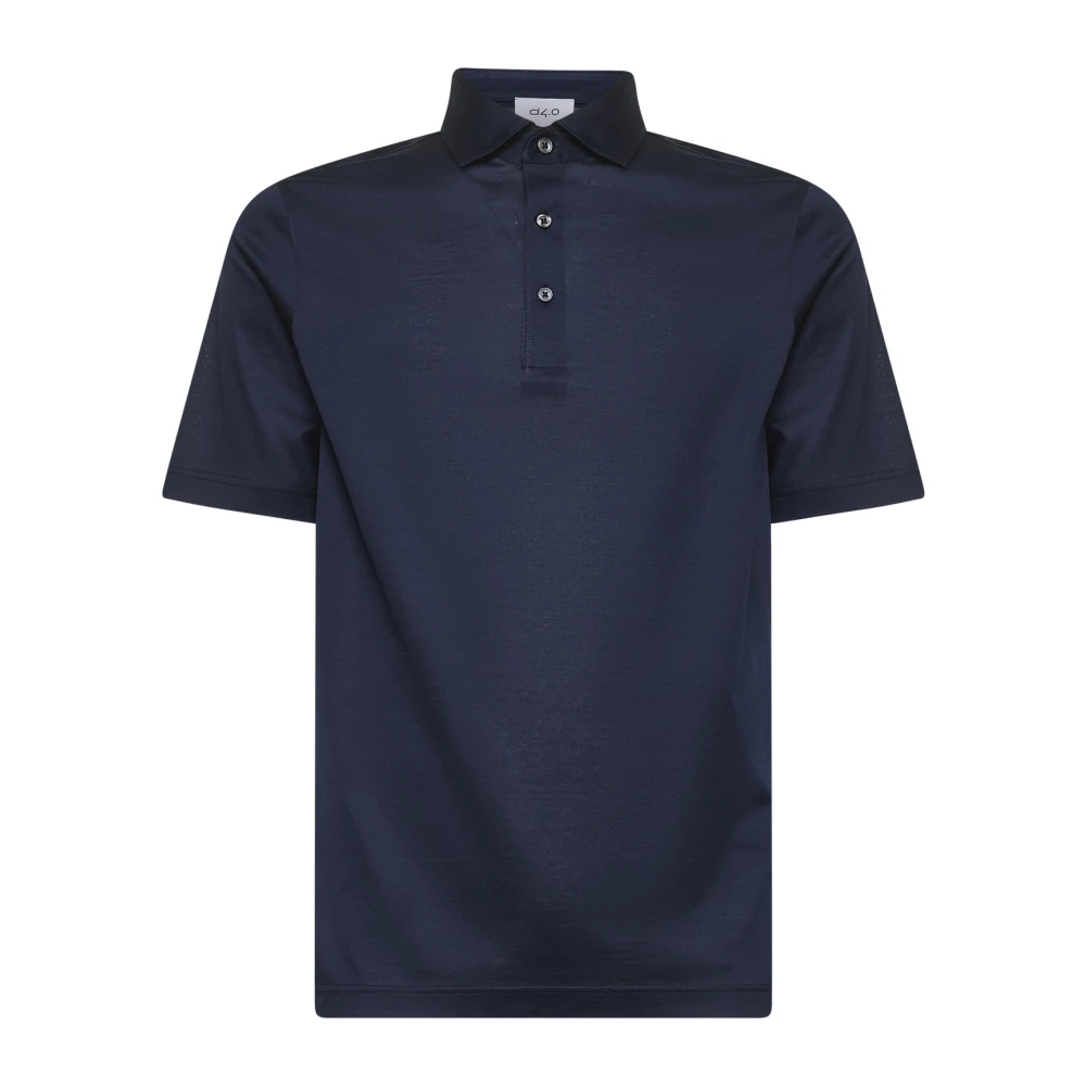 D4.0 Herr Blå Toppar 2XL, Bomull, Cotton Pikétröja