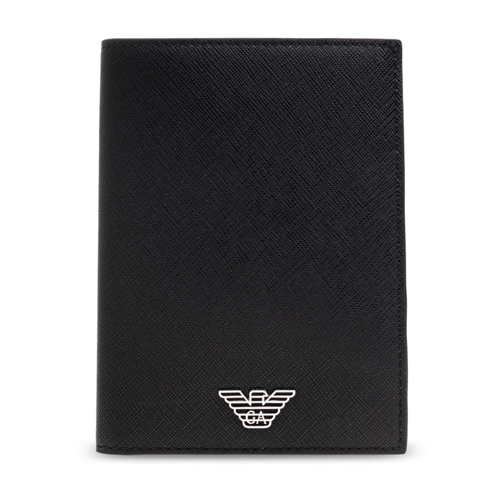 Emporio Armani Men's Black Wallets & Cardholders, One Size, Folding Docut Case