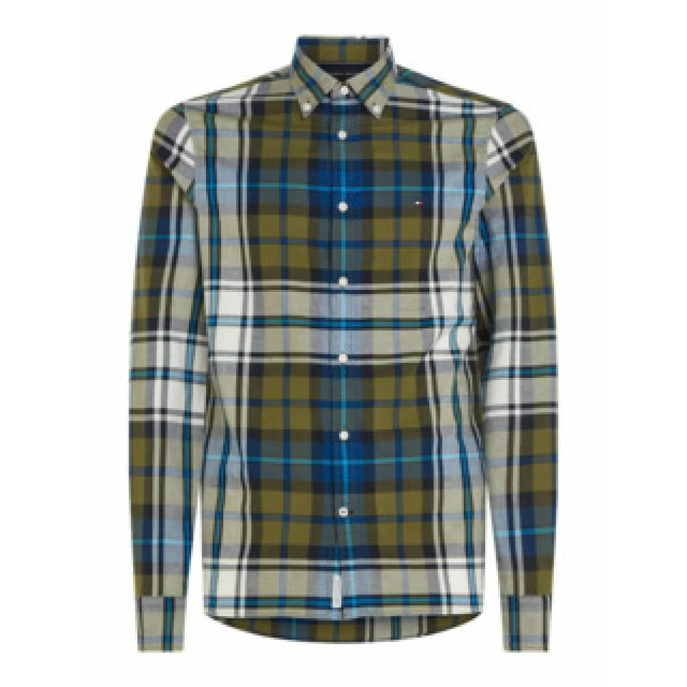Tommy Hilfiger Casual lang overhemd groen Multicolor Heren