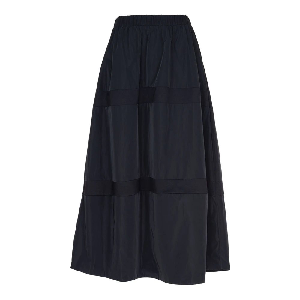 Vicario Cinque Gestreepte taffeta ballonrok Black Dames