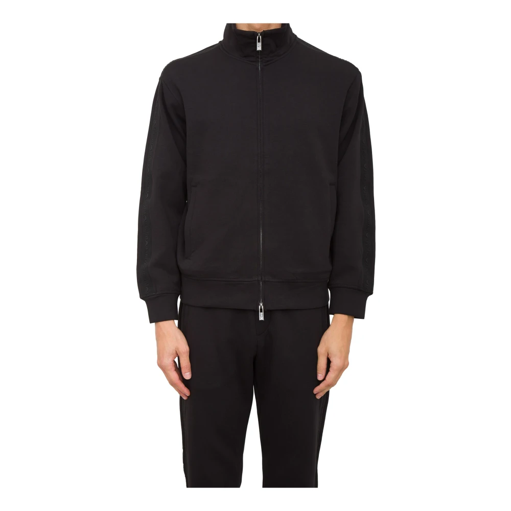 Emporio Armani Zwarte Sweatshirt Stijlvol Casual Mode Kleding Black Heren